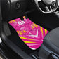 Personalized Barbados Tridents Car Mats Cricket Mascot Dynamic Anime Art