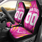 Personalized Barbados Tridents Car Seat Cover Cricket Mascot Dynamic Anime Art
