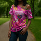 Personalized Barbados Tridents Cross Shoulder Shirt Cricket Mascot Dynamic Anime Art
