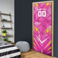 Personalized Barbados Tridents Door Cover Cricket Mascot Dynamic Anime Art