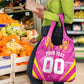 Personalized Barbados Tridents Grocery Bag Cricket Mascot Dynamic Anime Art