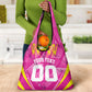 Personalized Barbados Tridents Grocery Bag Cricket Mascot Dynamic Anime Art