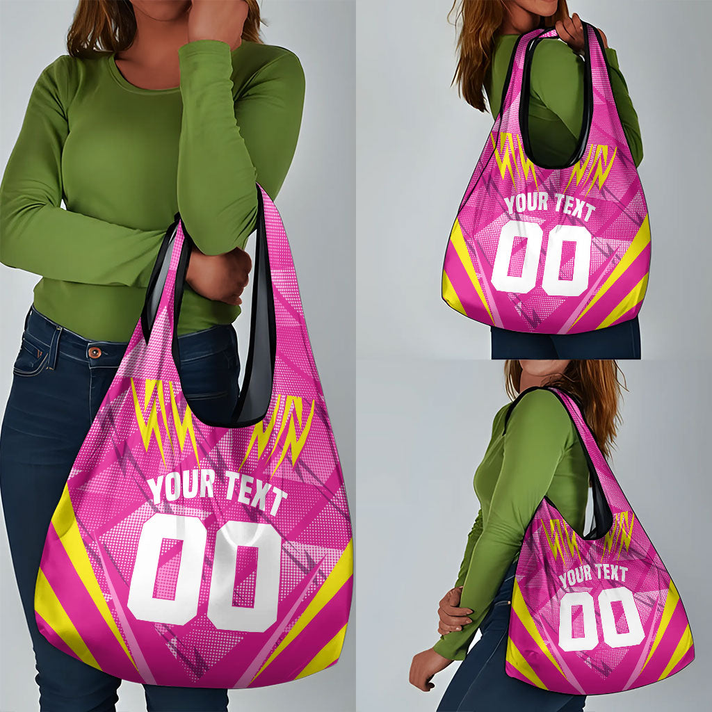 Personalized Barbados Tridents Grocery Bag Cricket Mascot Dynamic Anime Art