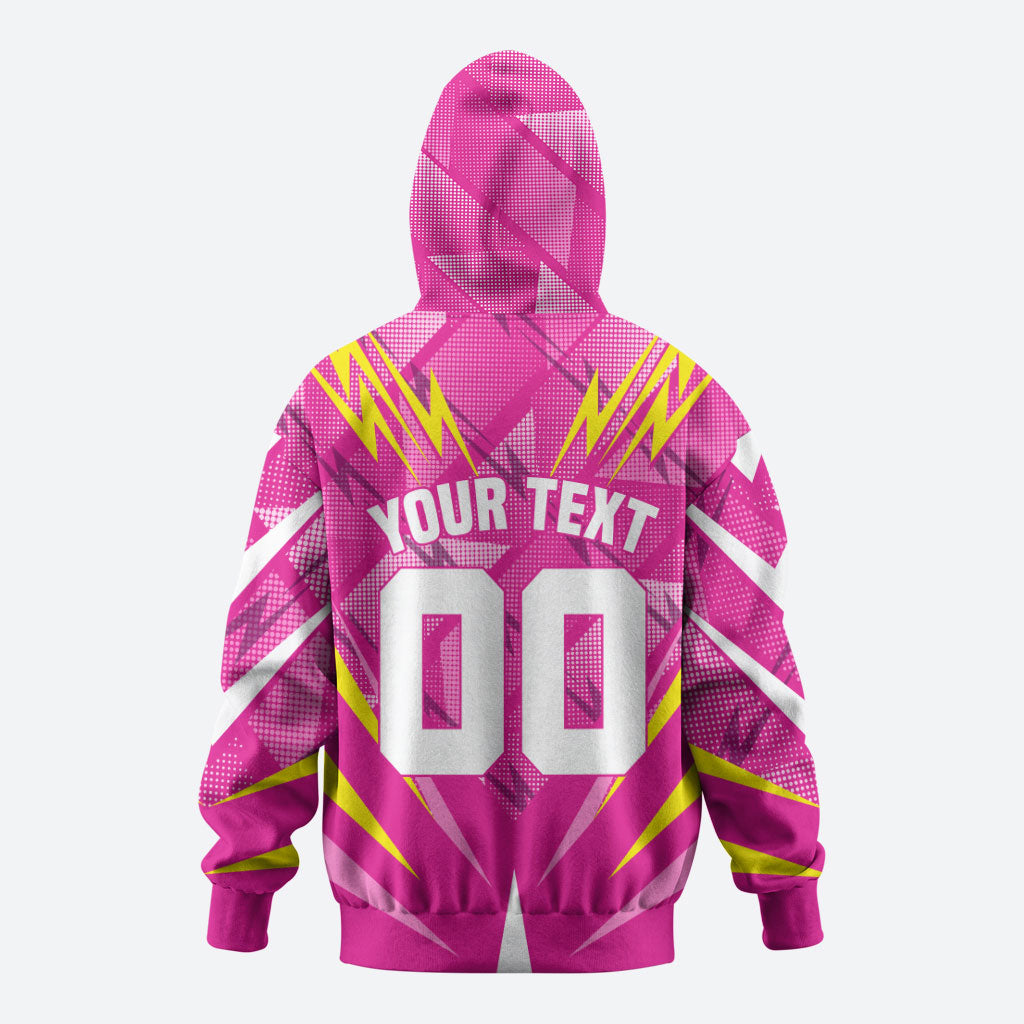 Personalized Barbados Tridents Hoodie Cricket Mascot Dynamic Anime Art
