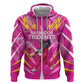 Personalized Barbados Tridents Hoodie Cricket Mascot Dynamic Anime Art