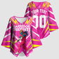 Personalized Barbados Tridents Kimono Sleeve Blouse Cricket Mascot Dynamic Anime Art