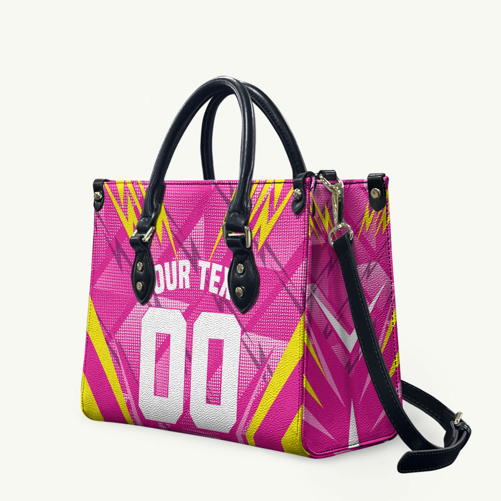 Personalized Barbados Tridents Leather Bag Cricket Mascot Dynamic Anime Art