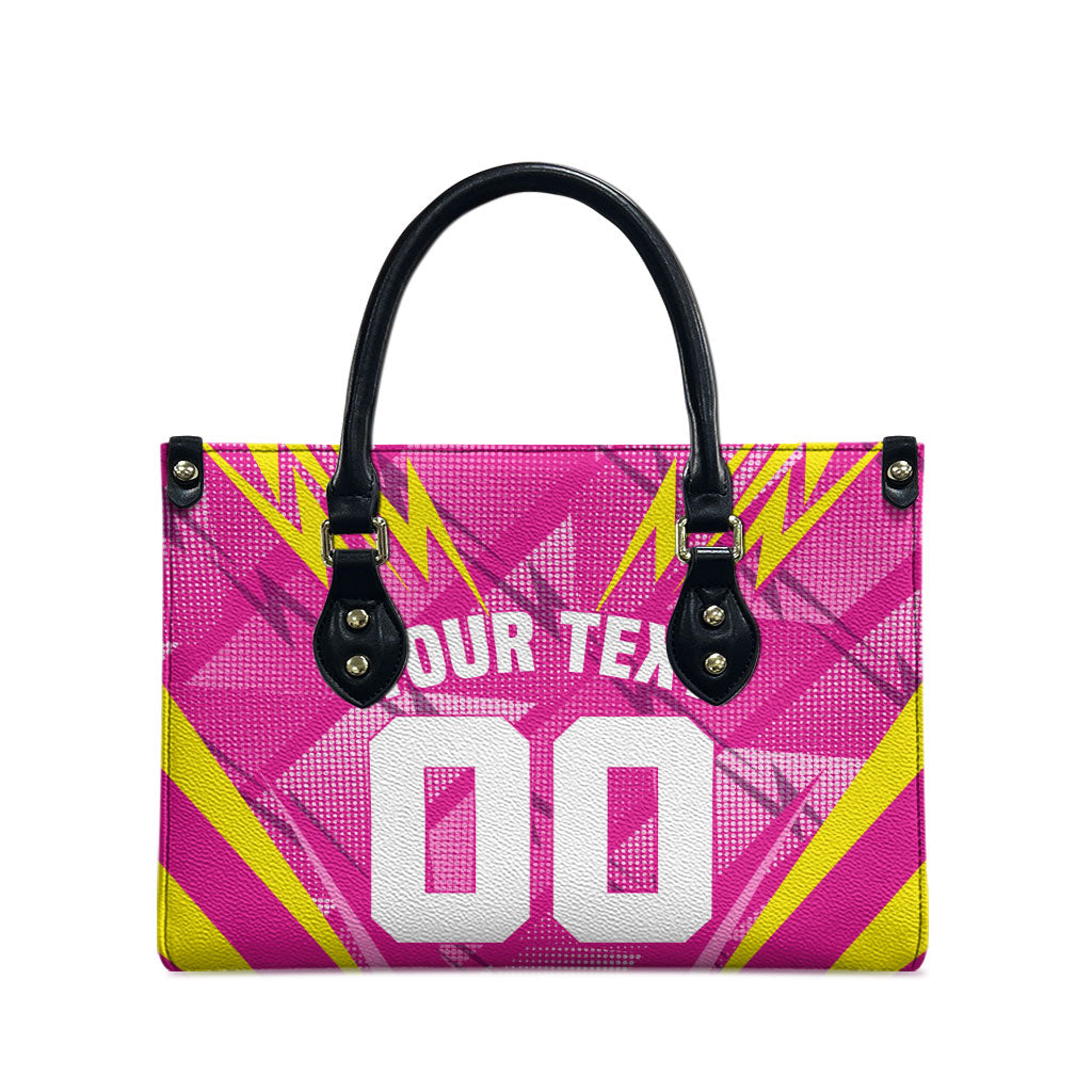 Personalized Barbados Tridents Leather Bag Cricket Mascot Dynamic Anime Art