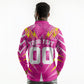 Personalized Barbados Tridents Long Sleeve Polo Shirt Cricket Mascot Dynamic Anime Art