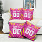 Personalized Barbados Tridents Pillow Cover Cricket Mascot Dynamic Anime Art
