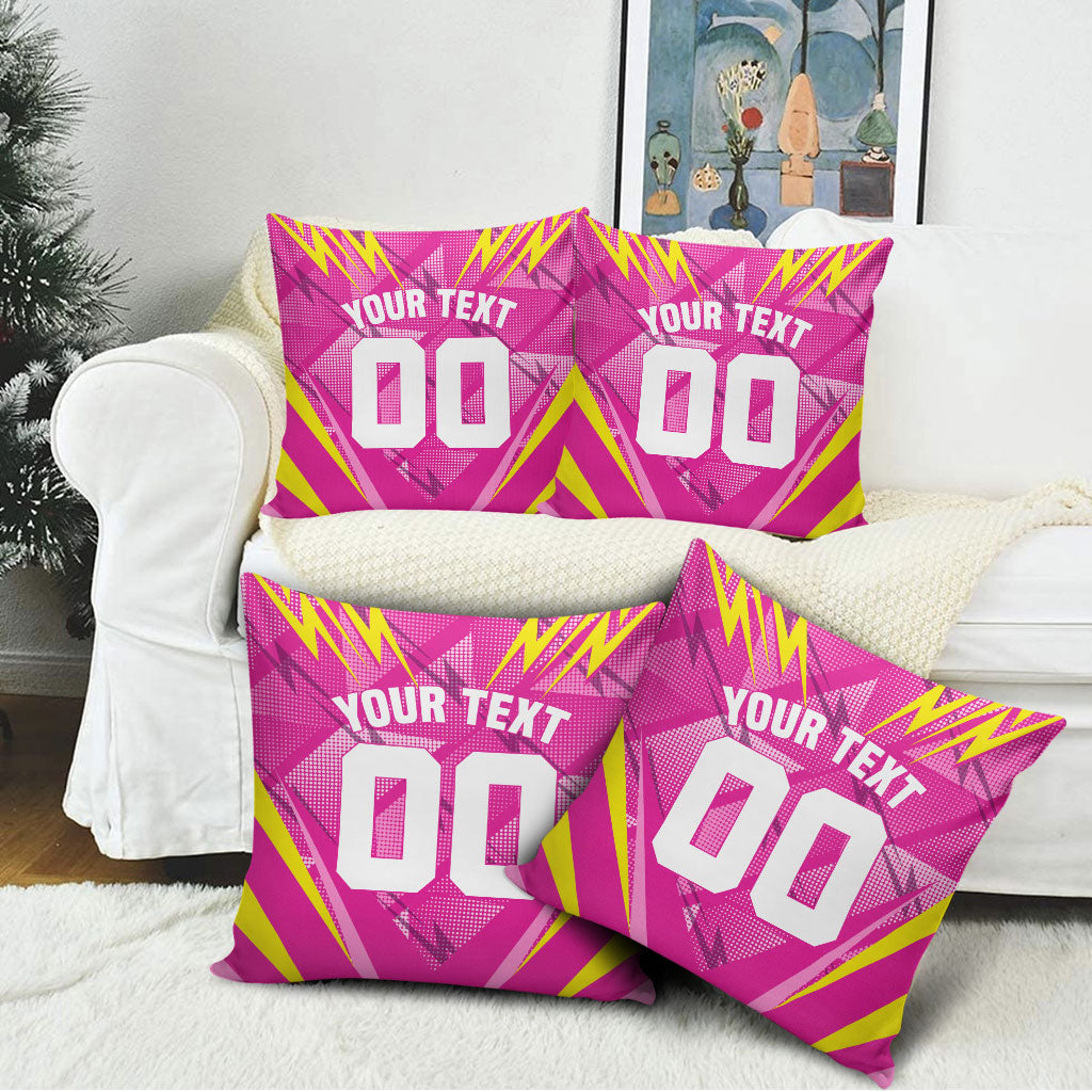 Personalized Barbados Tridents Pillow Cover Cricket Mascot Dynamic Anime Art
