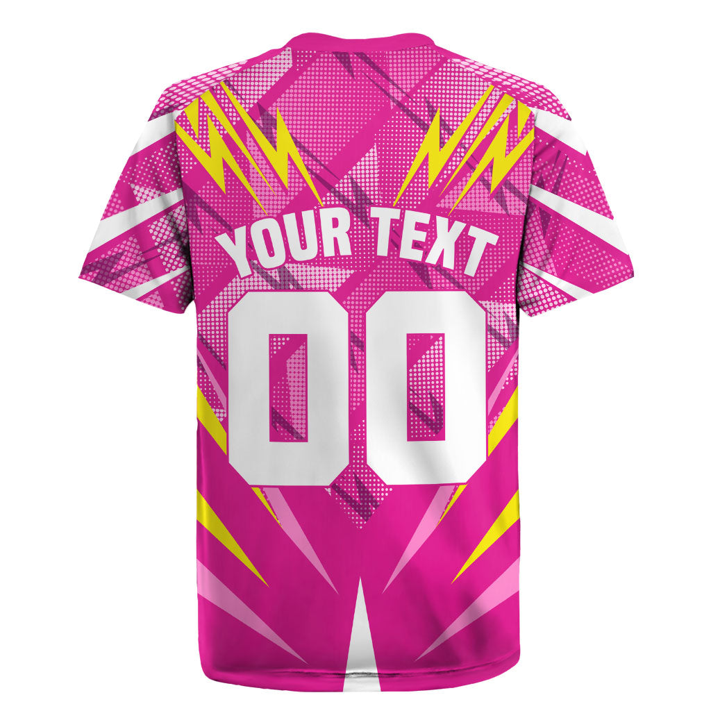 Personalized Barbados Tridents Rugby Jersey Cricket Mascot Dynamic Anime Art