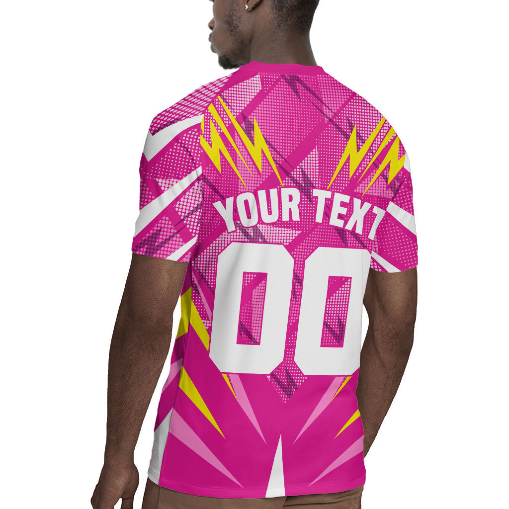 Personalized Barbados Tridents Rugby Jersey Cricket Mascot Dynamic Anime Art
