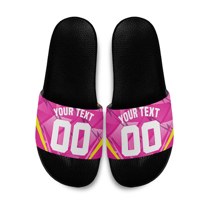 Personalized Barbados Tridents Slide Sandals Cricket Mascot Dynamic Anime Art