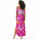 Personalized Barbados Tridents Summer Maxi Dress Cricket Mascot Dynamic Anime Art