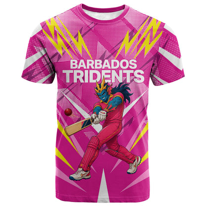 Personalized Barbados Tridents T shirt Cricket Mascot Dynamic Anime Art
