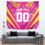 Personalized Barbados Tridents Tapestry Cricket Mascot Dynamic Anime Art