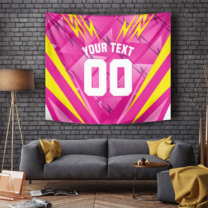 Personalized Barbados Tridents Tapestry Cricket Mascot Dynamic Anime Art