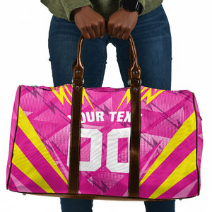 Personalized Barbados Tridents Travel Bag Cricket Mascot Dynamic Anime Art
