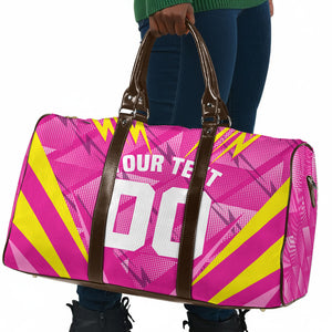 Personalized Barbados Tridents Travel Bag Cricket Mascot Dynamic Anime Art