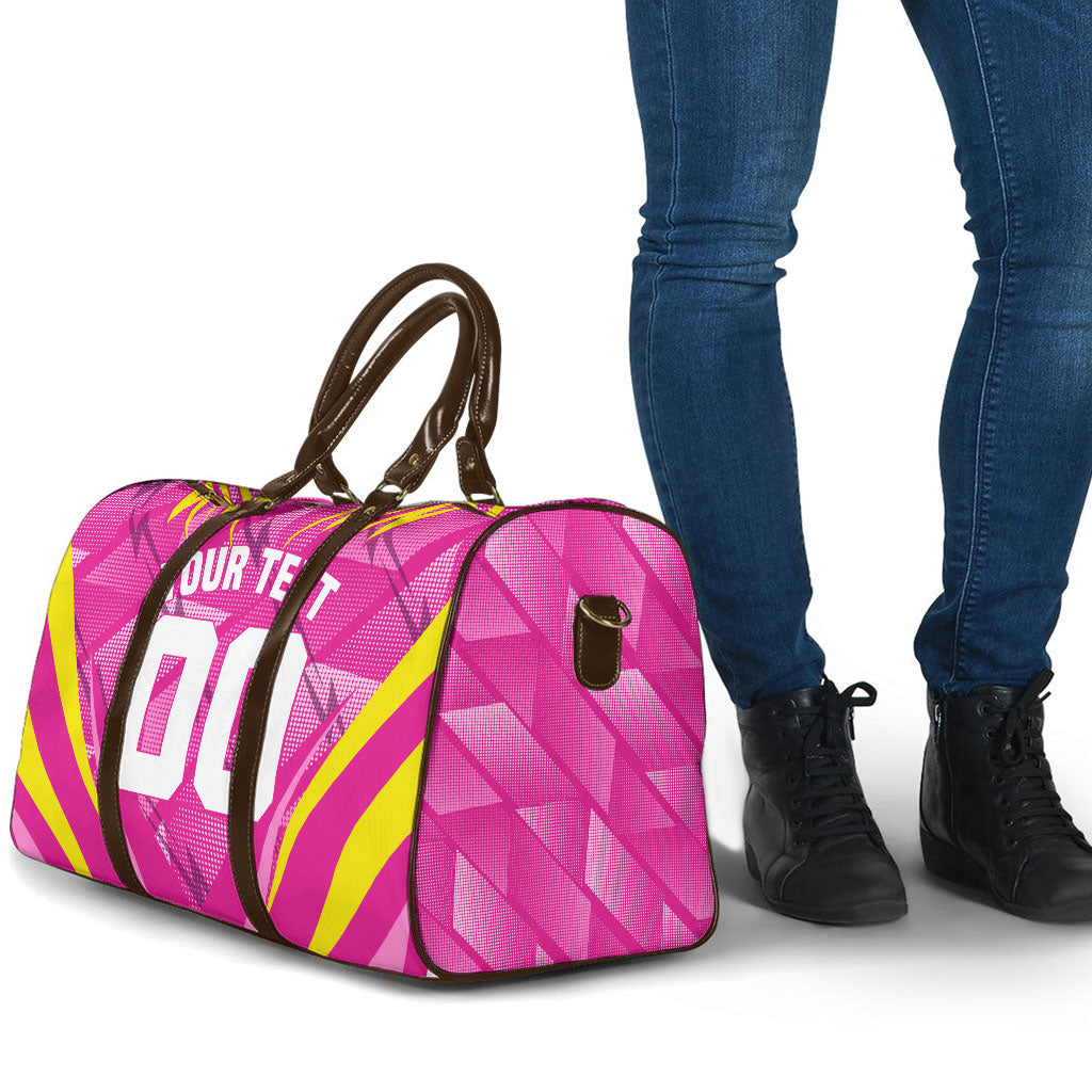 Personalized Barbados Tridents Travel Bag Cricket Mascot Dynamic Anime Art
