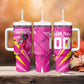 Personalized Barbados Tridents Tumbler With Handle Cricket Mascot Dynamic Anime Art