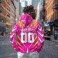 Personalized Barbados Tridents Zip Hoodie Cricket Mascot Dynamic Anime Art