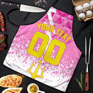 Personalized Barbados Tridents Cricket Apron Trident Graphic Splash Pattern Caribbean Sport