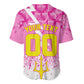 Personalized Barbados Tridents Cricket Baseball Jersey Trident Graphic Splash Pattern Caribbean Sport