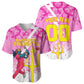 Personalized Barbados Tridents Cricket Baseball Jersey Trident Graphic Splash Pattern Caribbean Sport
