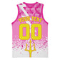 Personalized Barbados Tridents Cricket Basketball Jersey Trident Graphic Splash Pattern Caribbean Sport