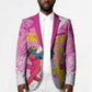 Personalized Barbados Tridents Cricket Blazer Trident Graphic Splash Pattern Caribbean Sport