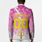 Personalized Barbados Tridents Cricket Blazer Trident Graphic Splash Pattern Caribbean Sport