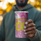 Personalized Barbados Tridents Cricket 4 in 1 Can Cooler Tumbler Trident Graphic Splash Pattern Caribbean Sport