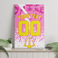Personalized Barbados Tridents Cricket Canvas Wall Art Trident Graphic Splash Pattern Caribbean Sport