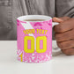 Personalized Barbados Tridents Cricket Ceramic Mug Trident Graphic Splash Pattern Caribbean Sport