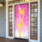 Personalized Barbados Tridents Cricket Door Cover Trident Graphic Splash Pattern Caribbean Sport