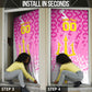 Personalized Barbados Tridents Cricket Door Cover Trident Graphic Splash Pattern Caribbean Sport
