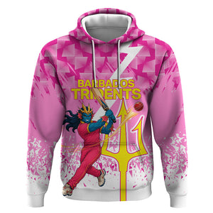 Personalized Barbados Tridents Cricket Hoodie Trident Graphic Splash Pattern Caribbean Sport