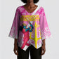 Personalized Barbados Tridents Cricket Kimono Sleeve Blouse Trident Graphic Splash Pattern Caribbean Sport