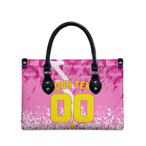 Personalized Barbados Tridents Cricket Leather Bag Trident Graphic Splash Pattern Caribbean Sport
