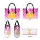 Personalized Barbados Tridents Cricket Leather Bag Trident Graphic Splash Pattern Caribbean Sport