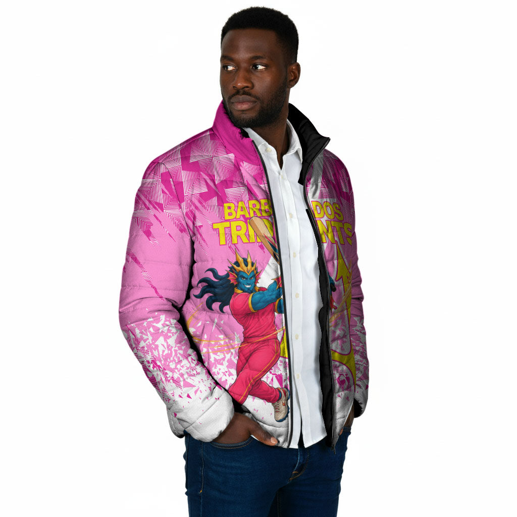 Personalized Barbados Tridents Cricket Padded Jacket Trident Graphic Splash Pattern Caribbean Sport