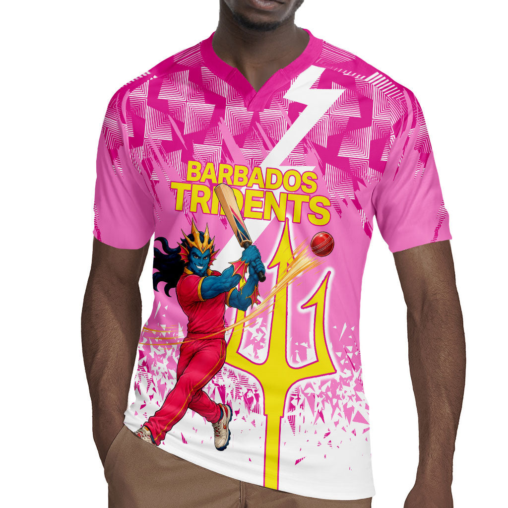 Personalized Barbados Tridents Cricket Rugby Jersey Trident Graphic Splash Pattern Caribbean Sport