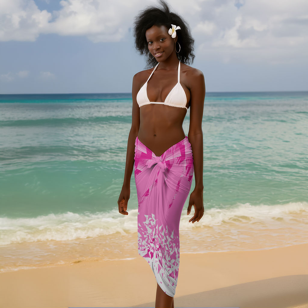 Personalized Barbados Tridents Cricket Sarong Trident Graphic Splash Pattern Caribbean Sport