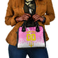 Personalized Barbados Tridents Cricket Shoulder Handbag Trident Graphic Splash Pattern Caribbean Sport