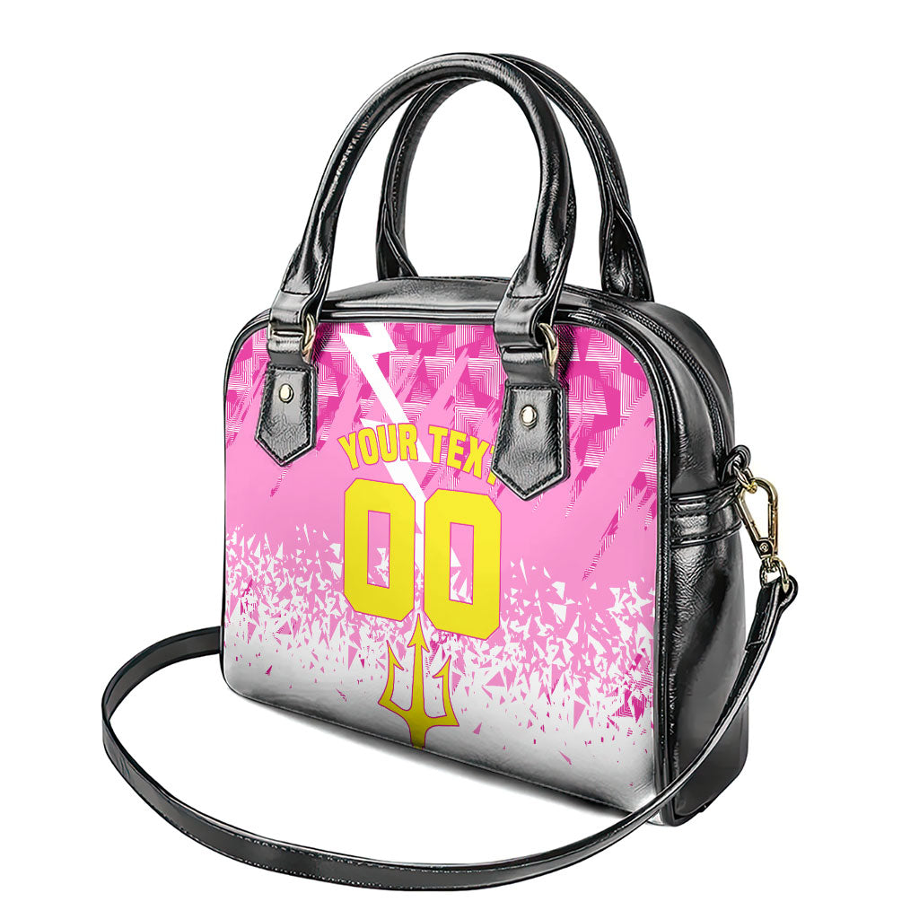 Personalized Barbados Tridents Cricket Shoulder Handbag Trident Graphic Splash Pattern Caribbean Sport