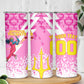 Personalized Barbados Tridents Cricket Skinny Tumbler Trident Graphic Splash Pattern Caribbean Sport