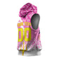 Personalized Barbados Tridents Cricket Sleeveless Hoodie Trident Graphic Splash Pattern Caribbean Sport
