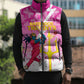 Personalized Barbados Tridents Cricket Sleeveless Puffer Jacket Trident Graphic Splash Pattern Caribbean Sport